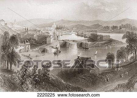 Stock Photography - Bristol, England In The Early 19Th Century. From The History Of England Published 1859.. Fotosearch