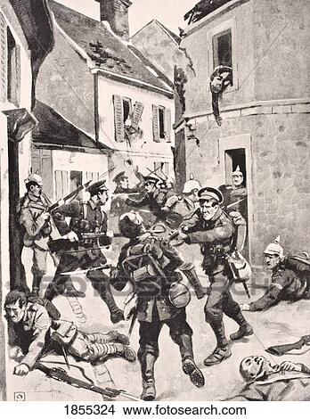 British And German Soldiers In Hand To Hand Fighting During Storming Of Loos France September 25 1915 From The War Illustrated Album Deluxe Published London 1916 View Large Photo Image Picture - British And German Soldiers In Hand To Hand Fighting During Storming Of Loos France September 25 1915 From The War Illustrated Album Deluxe Published London 1916. Fotosearch