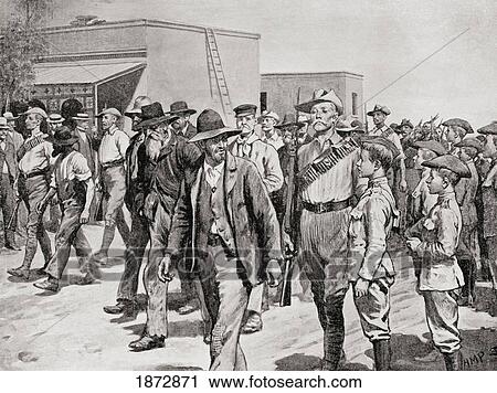 British South African Police Escorting Boer Prisoners To Gaol After The Taking Of Mafeking. From The Book South Africa And The Transvaal War By Louis Creswicke, Published 1900. View Large Photo Image Stock Image - British South African Police Escorting Boer Prisoners To Gaol After The Taking Of Mafeking. From The Book South Africa And The Transvaal War By Louis Creswicke, Published 1900.. Fotosearch