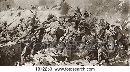 British Troops Overrun German Trench During The Battle Of Neuve Chapelle On The Western Front, France, During The First World War. From The Illustrated War News Published 1915 View Large Photo Image Stock Image - British Troops Overrun German Trench During The Battle Of Neuve Chapelle On The Western Front, France, During The First World War. From The Illustrated War News Published 1915. Fotosearch