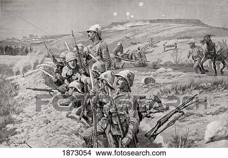 British Troops With Fixed Bayonets Ready To Repel An Attack Against The Trenches Around Ladysmith, South Africa During The Second Boer War. From The Book South Africa And The Transvaal War By Louis Creswicke, Published 1900 View Large Photo Image Picture - British Troops With Fixed Bayonets Ready To Repel An Attack Against The Trenches Around Ladysmith, South Africa During The Second Boer War. From The Book South Africa And The Transvaal War By Louis Creswicke, Published 1900. Fotosearch