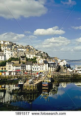 Stock Photo - Brixham Harbor. Fotosearch