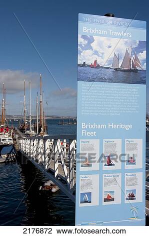 Brixham Harbour, Devon, Uk View Large Photo Image Stock Image - Brixham Harbour, Devon, Uk. Fotosearch
