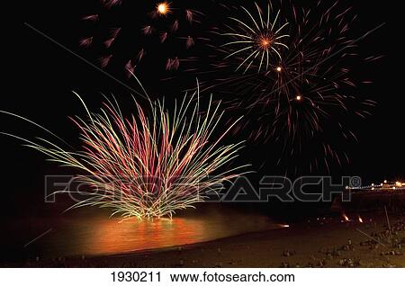 Broadstairs Fireworks, Kent, Uk View Large Photo Image Stock Image - Broadstairs Fireworks, Kent, Uk. Fotosearch