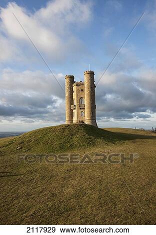 Broadway Tower; Broadway Worchestershire England View Large Photo Image Stock Photo - Broadway Tower; Broadway Worchestershire England. Fotosearch