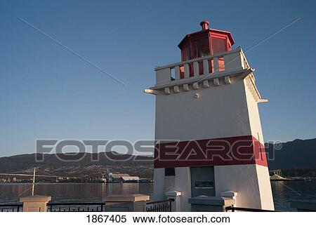 Brockton Point Lighthouse, Vancouver, British Columbia, Canada View Large Photo Image Stock Photography - Brockton Point Lighthouse, Vancouver, British Columbia, Canada. Fotosearch