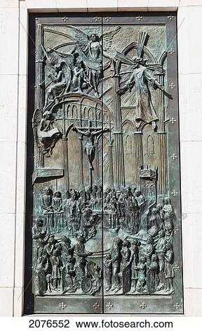 Bronze Doors To The Cathedral Of Our Lady Of Almudena; Madrid Spain View Large Photo Image Stock Image - Bronze Doors To The Cathedral Of Our Lady Of Almudena; Madrid Spain. Fotosearch