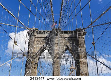 Brooklyn Bridge; New York City, New York, United States of America View Large Photo Image Stock Photo - Brooklyn Bridge; New York City, New York, United States of America. Fotosearch