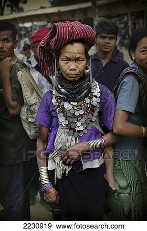 Bru Tribal Lady Wearing Traditional Jewelry, Also Known As Reang Tribe, Naisingpara Refugee Camp, Tripura, North East States, India Pic: Copyright Timothy Allen / Axiom View Large Photo Image Stock Photo - Bru Tribal Lady Wearing Traditional Jewelry, Also Known As Reang Tribe, Naisingpara Refugee Camp, Tripura, North East States, India Pic: Copyright Timothy Allen / Axiom. Fotosearch