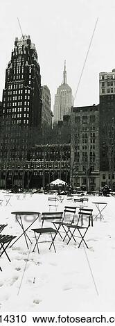 Bryant Park In The Snow View Large Photo Image Stock Image - Bryant Park In The Snow. Fotosearch
