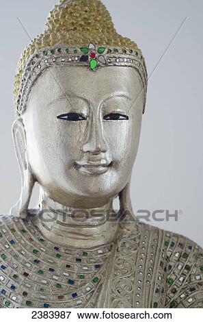 Stock Photo - Buddha image; Thanton, Chiang Rai, Thailand. Fotosearch