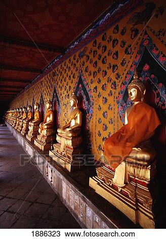 Stock Image - Buddha Images At Wat Arun. Fotosearch