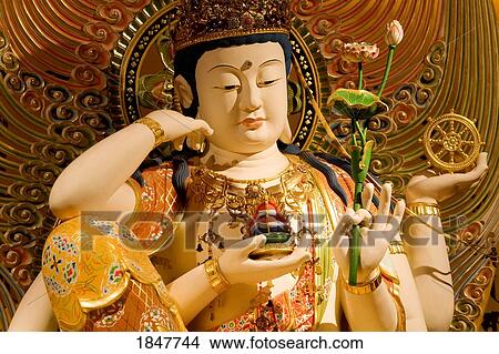 Buddha In Buddha Tooth Relic Temple & Museum; Singapore, Singapore View Large Photo Image Picture - Buddha In Buddha Tooth Relic Temple & Museum; Singapore, Singapore. Fotosearch