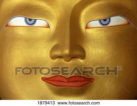 Buddha In Monastery, Close Up; Ladakh, India View Large Photo Image Stock Image - Buddha In Monastery, Close Up; Ladakh, India. Fotosearch