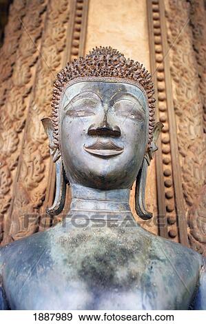 Buddha Statue At The How Pha Kaew Wat Temple. View Large Photo Image Stock Photo - Buddha Statue At The How Pha Kaew Wat Temple.. Fotosearch