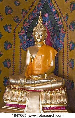 Buddha Statue At Wat Arun (Temple Of The Dawn); Bangkok, Thailand View Large Photo Image Stock Photography - Buddha Statue At Wat Arun (Temple Of The Dawn); Bangkok, Thailand. Fotosearch