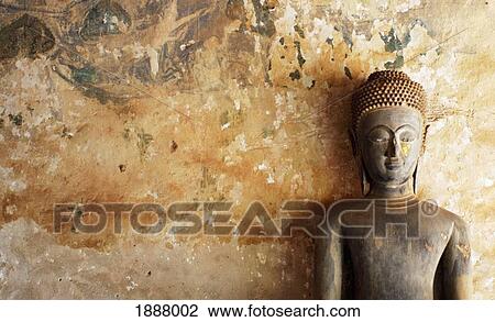 Buddha Statue At Wat Si Saket. View Large Photo Image Stock Image - Buddha Statue At Wat Si Saket.. Fotosearch
