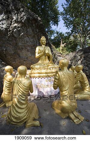 Stock Photo - Buddha Statues On Phu Si Hill, Luang Prabang, Laos. Fotosearch