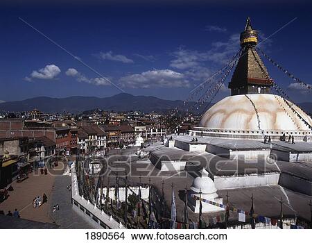 Buddha Stupa View Large Photo Image Picture - Buddha Stupa. Fotosearch