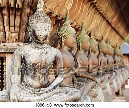 Stock Photo - Buddhas Surrounding Gangrama Temple. Fotosearch