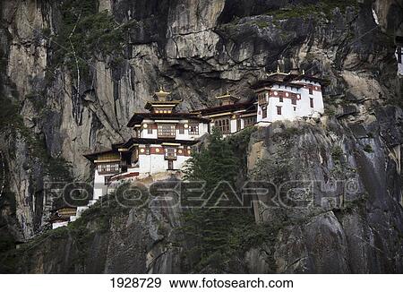 Stock Photo - Buddhist In Taktsang Monastery. Fotosearch