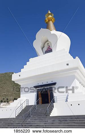 Buddhist Monument, The Enlightenment Stupa, Benalmadena, Costa Del Sol, Spain View Large Photo Image Stock Image - Buddhist Monument, The Enlightenment Stupa, Benalmadena, Costa Del Sol, Spain. Fotosearch