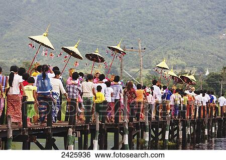 Buddhist procession on Inle Lake; Myanmar View Large Photo Image Stock Photograph - Buddhist procession on Inle Lake; Myanmar. Fotosearch