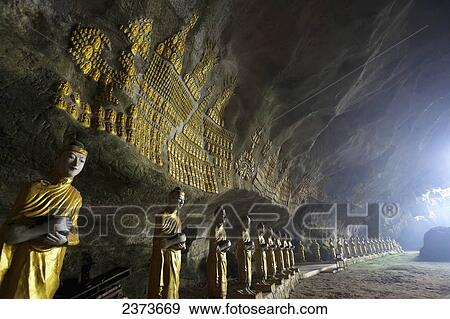Buddhist statues in Saddar cave close to Hpa-An; Kayin State, Burma View Large Photo Image Stock Photo - Buddhist statues in Saddar cave close to Hpa-An; Kayin State, Burma. Fotosearch