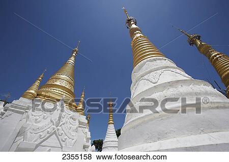 Stock Photo - Buddhist temple close to Taunggyi; Shan State, Myanmar. Fotosearch