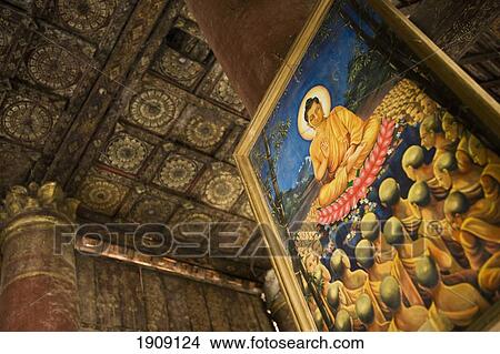 Picture - Buddhist Temple In Luang Prabang, Laos. Fotosearch