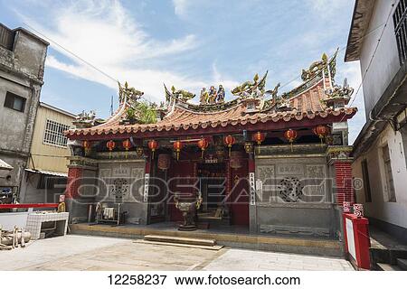 Stock Photo - Buddhist temple; Jincheng, Kinmen Island, Taiwan. Fotosearch