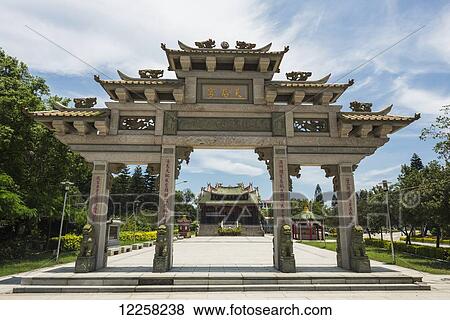 Stock Photo - Buddhist temple; Jincheng, Kinmen Island, Taiwan. Fotosearch
