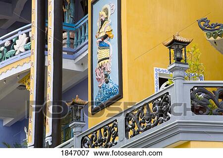 Stock Photo - Buddhist Temple; Nghia Phuong Temple, Nha Trang, Southern Vietnam Region, Vietnam. Fotosearch