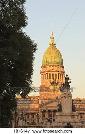 Buenos Aires, Argentina; Congreso, A Greco-Roman Style Building View Large Photo Image Stock Photo - Buenos Aires, Argentina; Congreso, A Greco-Roman Style Building. Fotosearch