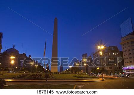 Stock Photography - Buenos Aires, Argentina; The Obelisco. Fotosearch