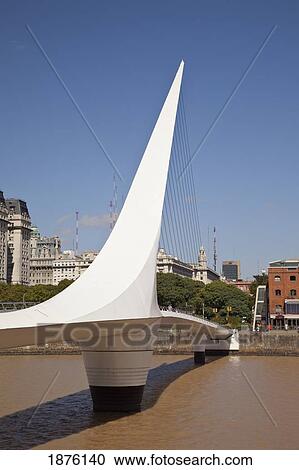 Buenos Aires, Argentina; Women's Bridge (Puente De La Mujer) In Puerto Madero View Large Photo Image Stock Image - Buenos Aires, Argentina; Women's Bridge (Puente De La Mujer) In Puerto Madero. Fotosearch