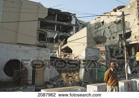 Building Destroyed By The 8 October 2005 Earthquake, Muzaffarabad, Azad Kashmir, Pakistan View Large Photo Image Stock Image - Building Destroyed By The 8 October 2005 Earthquake, Muzaffarabad, Azad Kashmir, Pakistan. Fotosearch