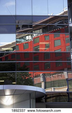 Building Exterior Detail With Reflections View Large Photo Image Stock Photo - Building Exterior Detail With Reflections. Fotosearch