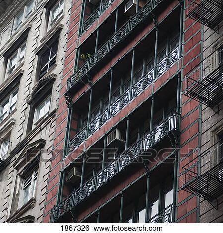 Stock Photograph - Building Exterior In Soho Area Of Manhattan, New York, Usa. Fotosearch
