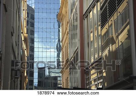 Building Exterior With Reflections View Large Photo Image Picture - Building Exterior With Reflections. Fotosearch