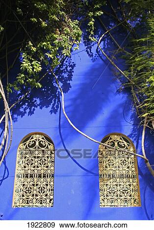 Stock Photo - Building In Majorelle Gardens, Marrakesh, Morocco. Fotosearch