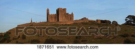Stock Image - Building On The Top Of A Hill. Fotosearch