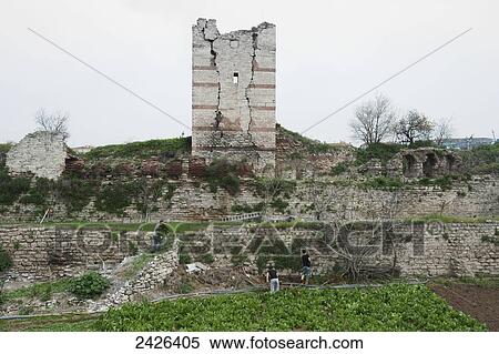 Stock Photography - Building ruins; Istanbul, Turkey. Fotosearch