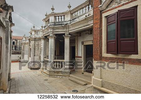 Building with decorative railing and balusters; Shuitou, Kinmen Island, Taiwan View Large Photo Image Stock Image - Building with decorative railing and balusters; Shuitou, Kinmen Island, Taiwan. Fotosearch