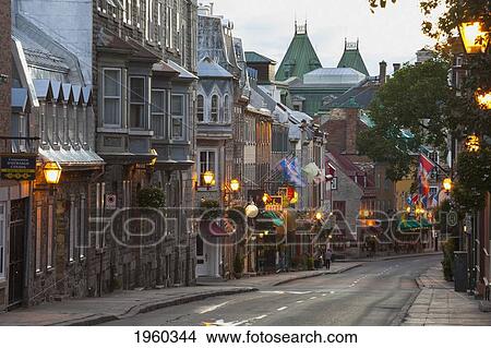 Buildings Along St. Louis Street; Quebec City, Quebec, Canada View Large Photo Image Picture - Buildings Along St. Louis Street; Quebec City, Quebec, Canada. Fotosearch