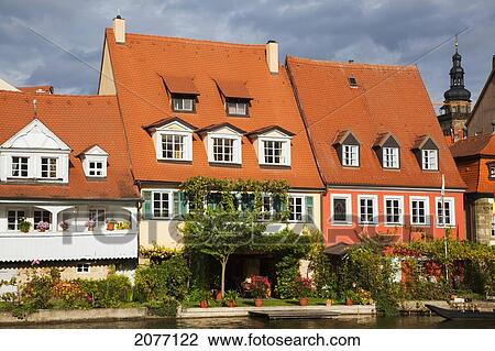 Buildings Along The River Regnitz; Bamberg Bavaria Germany View Large Photo Image Stock Image - Buildings Along The River Regnitz; Bamberg Bavaria Germany. Fotosearch
