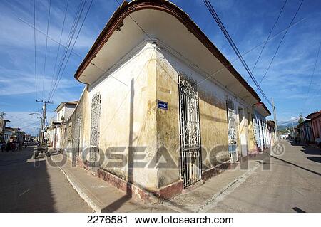Buildings along the street in old town; Trinidad, Cuba View Large Photo Image Stock Image - Buildings along the street in old town; Trinidad, Cuba. Fotosearch