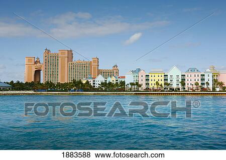Buildings Along The Waterfront; Nassau, Bahamas View Large Photo Image Stock Photo - Buildings Along The Waterfront; Nassau, Bahamas. Fotosearch