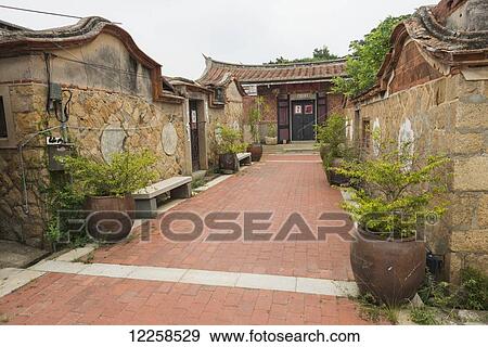 Buildings and a walkway; Shanzidou, Kinmen Island, Taiwan View Large Photo Image Stock Photo - Buildings and a walkway; Shanzidou, Kinmen Island, Taiwan. Fotosearch
