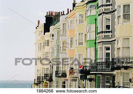 Stock Photo - Buildings By The Seaside. Fotosearch